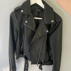 Black Vegan leather jacket